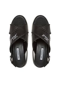 Karl Lagerfeld - KARL LAGERFELD Sandały Wendy KL33372 Czarny. Kolor: czarny. Materiał: skóra