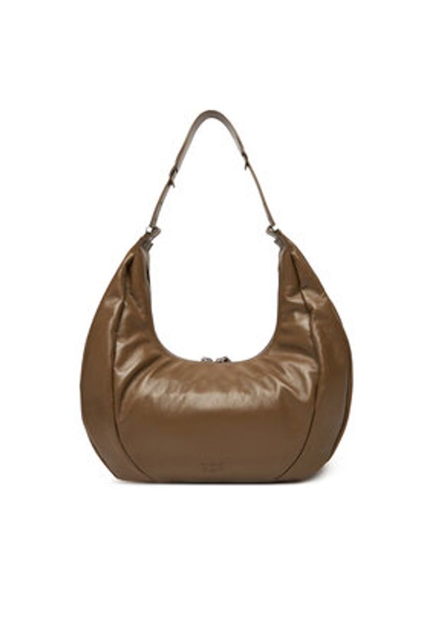 Pinko - PINKO Torebka Slouchy Hobo Big PE 25 PLTT 104295 A26J Khaki. Kolor: brązowy. Materiał: skórzane