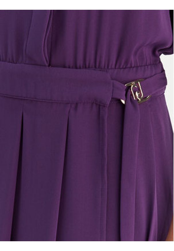 Liu Jo Sukienka koszulowa MF5145 T4241 Fioletowy Regular Fit. Kolor: fioletowy. Materiał: syntetyk. Typ sukienki: koszulowe