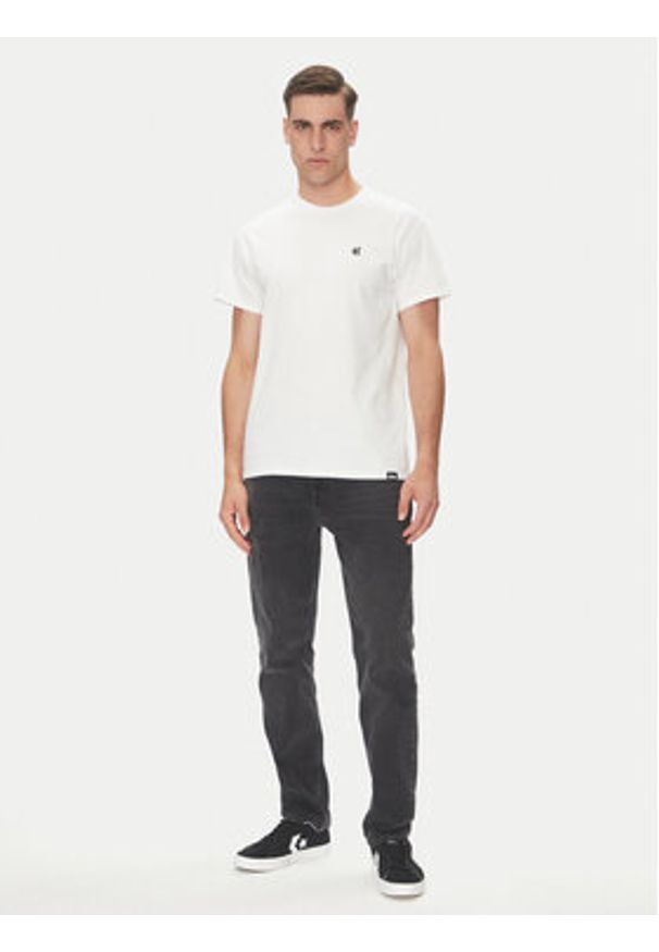 Etnies T-Shirt Team Emroidery 4130003738 Biały Regular Fit. Kolor: biały. Materiał: bawełna