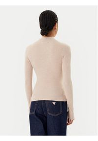 Guess Golf W5BR15 Z3OW2 Beżowy Slim Fit. Typ kołnierza: golf. Kolor: beżowy. Materiał: syntetyk #4