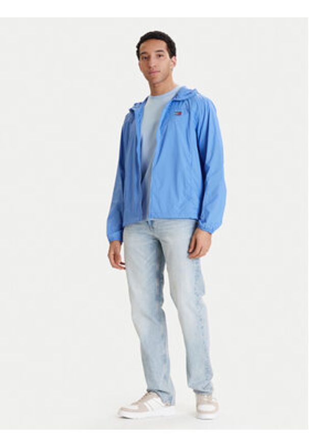 Tommy Jeans Kurtka przejściowa DM0DM23112 Niebieski Regular Fit. Kolor: niebieski. Materiał: syntetyk