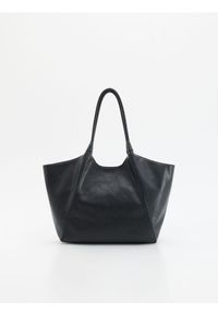 Reserved - Torebka shopper - czarny. Kolor: czarny. Materiał: skórzane #1