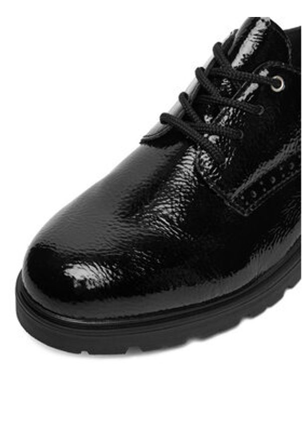 Rieker Półbuty 45502-00 Czarny. Kolor: czarny. Materiał: materiał, syntetyk