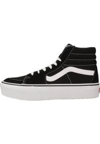Buty do chodzenia damskie Vans SK8HI Platform 2. Kolor: biały, wielokolorowy, czarny. Materiał: materiał, syntetyk, tkanina, guma. Obcas: na platformie. Model: Vans SK8. Sport: turystyka piesza #2