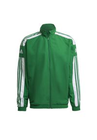 Adidas - Kurtka adidas Squadra 21 Presentation. Kolor: zielony, biały, wielokolorowy. Sport: piłka nożna