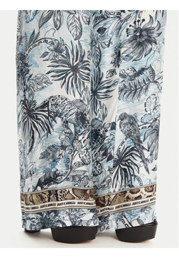 Just Cavalli Spodnie materiałowe 78PAA120 Niebieski Loose Fit. Kolor: niebieski. Materiał: wiskoza