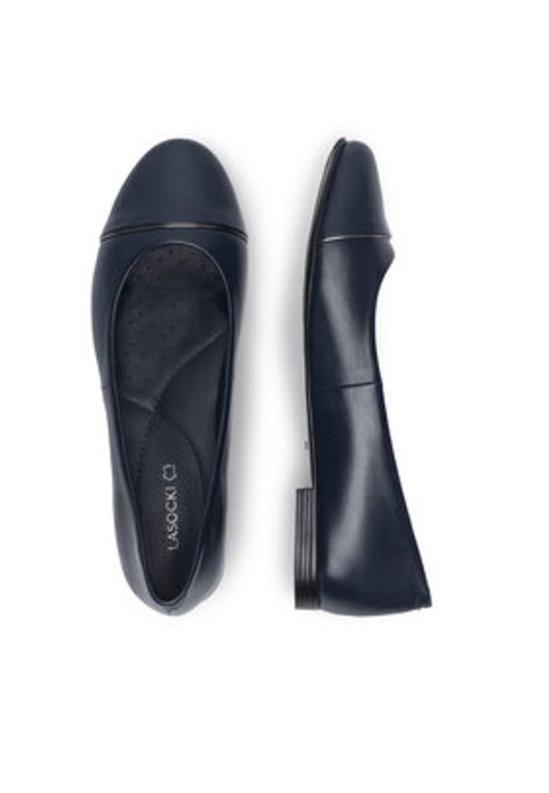 Lasocki Baleriny RST-ERICA-49 Granatowy. Kolor: niebieski. Materiał: skóra