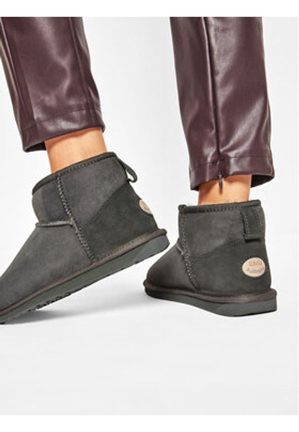 EMU Australia Śniegowce Stinger Micro W10937 Szary. Kolor: szary. Materiał: skóra