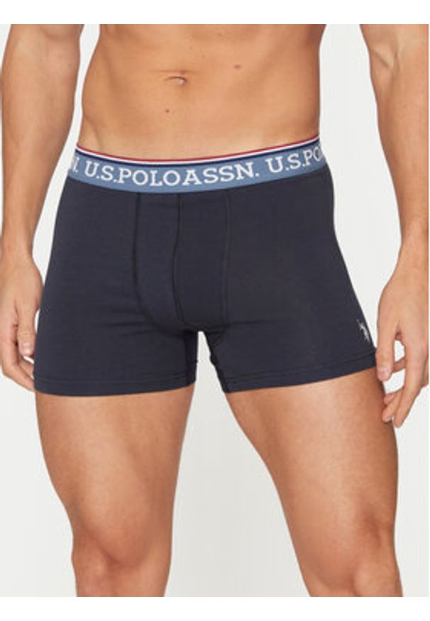 U.S. Polo Assn. Komplet 3 par bokserek MUP4078 Granatowy. Kolor: niebieski. Materiał: bawełna