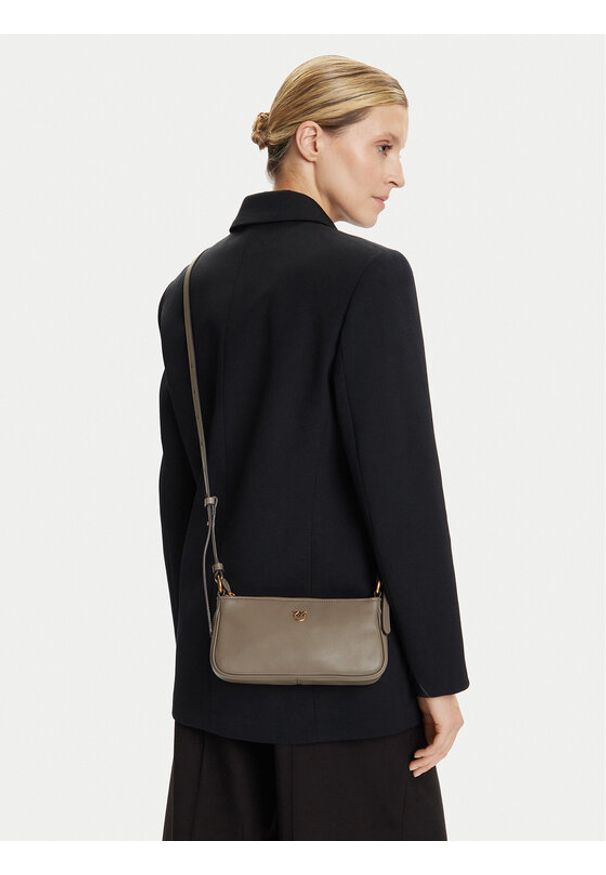 Pinko - PINKO Torebka Half Moon Baguette Mini AI 25-26 PLTT 105069 A0QO Beżowy. Kolor: beżowy. Materiał: skórzane