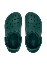 Crocs Klapki Classic Lined Clog 203591 Zielony. Kolor: zielony