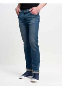 Big-Star - Spodnie jeans męskie bardzo dopasowane Nader 495. Stan: obniżony. Kolor: niebieski. Styl: klasyczny, elegancki, sportowy #6