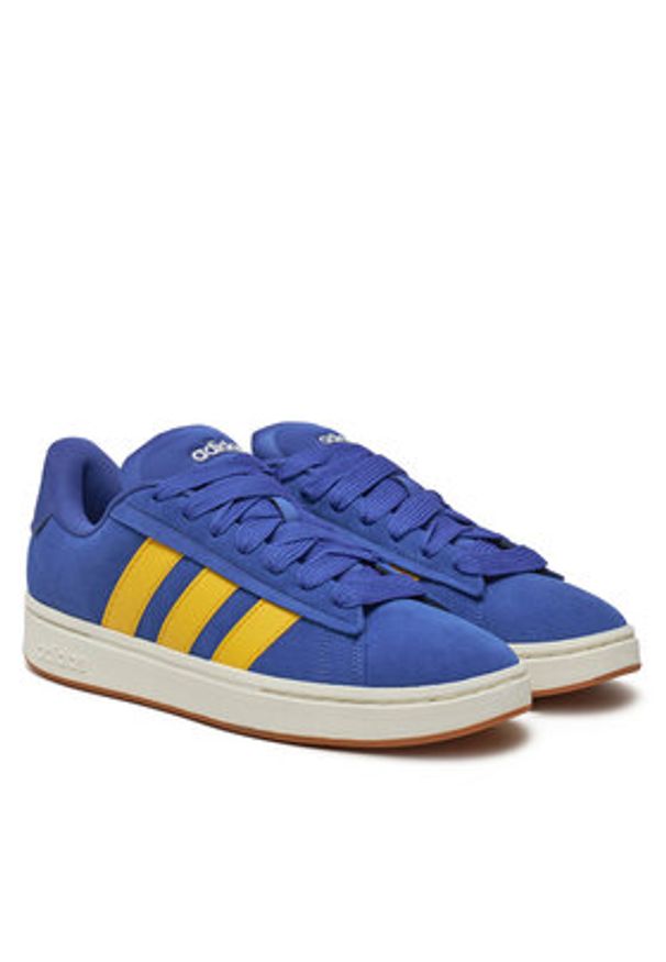 Adidas - adidas Sneakersy Grand Court Alpha JI1714 Granatowy. Kolor: niebieski. Materiał: zamsz, skóra