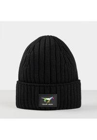 Zimowa czapka jeździecka GALOP WEAR 100% wełna merino. Kolor: czarny. Materiał: wełna. Sezon: zima. Styl: klasyczny, casual, sportowy #1