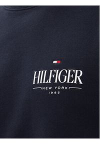 TOMMY HILFIGER - Tommy Hilfiger Bluza Stacked MW0MW39376 Granatowy Regular Fit. Kolor: niebieski. Materiał: bawełna #3