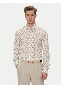 JOOP! Jeans Koszula 15 JJSH-138Hanson3 30045984 Beżowy Modern Fit. Kolor: beżowy. Materiał: bawełna