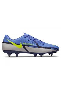 Buty piłkarskie Nike Phantom GT2 Academy SG-Pro Ac M DC0799-570 wielokolorowe niebieskie. Kolor: wielokolorowy. Materiał: materiał, syntetyk. Szerokość cholewki: normalna. Sezon: zima. Sport: piłka nożna