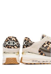 Liu Jo Sneakersy Maxi Wonder 91 BA6011 PX811 Beżowy. Kolor: beżowy. Materiał: skóra, zamsz #6