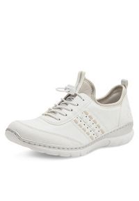 Rieker Półbuty L3259-80 Biały. Kolor: biały. Materiał: syntetyk, materiał #6