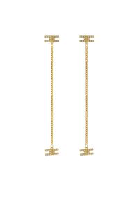 Elisabetta Franchi Kolczyki OR-50K-51E2-V150 Złoty. Materiał: metalowe. Kolor: złoty