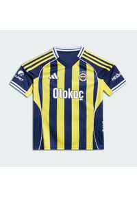Adidas - Koszulka podstawowa dla dzieci Fenerbahçe 2025/2026. Kolor: niebieski, wielokolorowy, żółty. Sport: piłka nożna