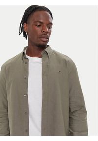 Tommy Jeans Koszula DM0DM21298 Zielony Regular Fit. Kolor: zielony. Materiał: bawełna #4