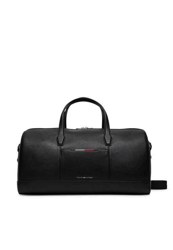 TOMMY HILFIGER - Tommy Hilfiger Torba Th Central Duffle AM0AM13485 Czarny. Kolor: czarny. Materiał: skóra
