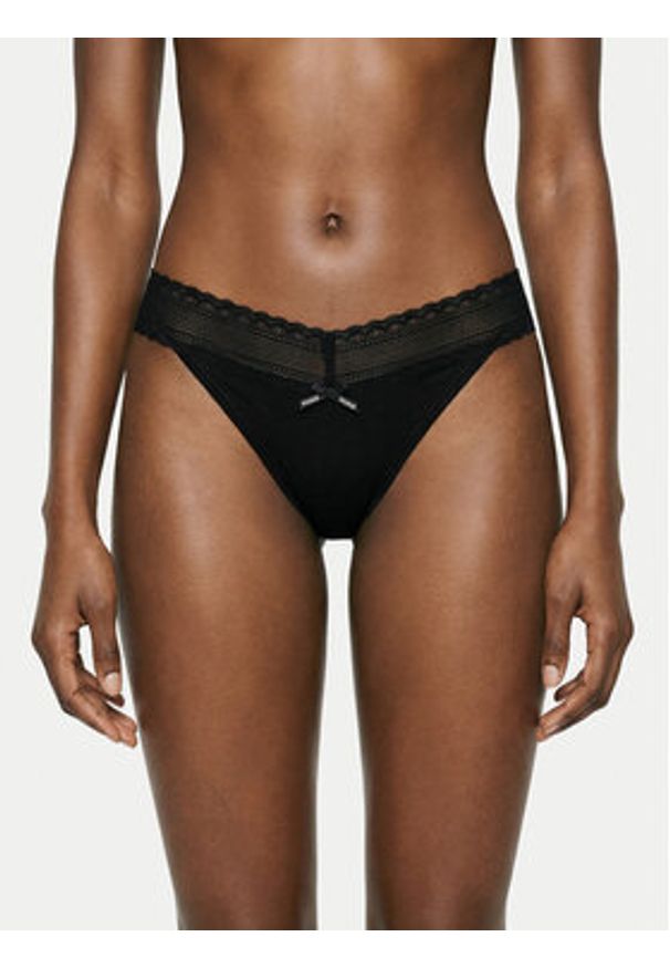 Hugo - HUGO Komplet stringów 50557221 Czarny. Kolor: czarny. Materiał: bawełna