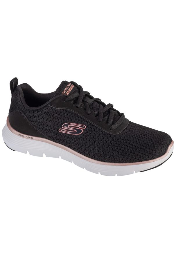 skechers - Buty do chodzenia damskie Skechers Flex Appeal 5.0. Kolor: niebieski. Materiał: materiał, syntetyk. Szerokość cholewki: normalna. Model: Skechers Sport. Sport: turystyka piesza