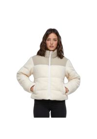 Damski krótki polar Urban Classics. Kolor: beżowy, biały, wielokolorowy. Materiał: polar. Długość: krótkie #1