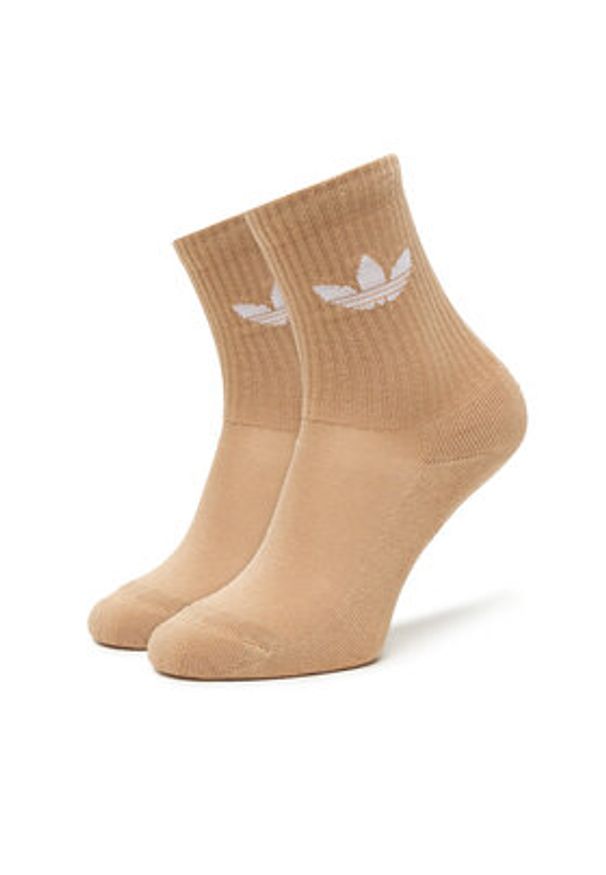 Adidas - adidas Zestaw 6 par wysokich skarpet unisex Trefoil Cushion JY2678 Kolorowy. Materiał: materiał, bawełna. Wzór: kolorowy