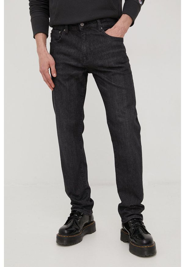 Superdry jeansy męskie. Kolor: szary