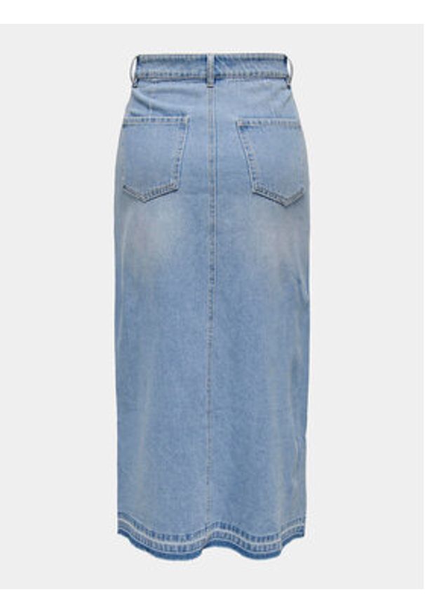 JDY Spódnica jeansowa Bella 15317441 Niebieski Regular Fit. Kolor: niebieski. Materiał: bawełna