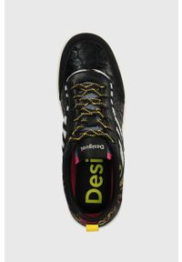 Desigual sneakersy kolor czarny 23WSKA09.2000. Nosek buta: okrągły. Kolor: czarny. Materiał: materiał, włókno, guma #3