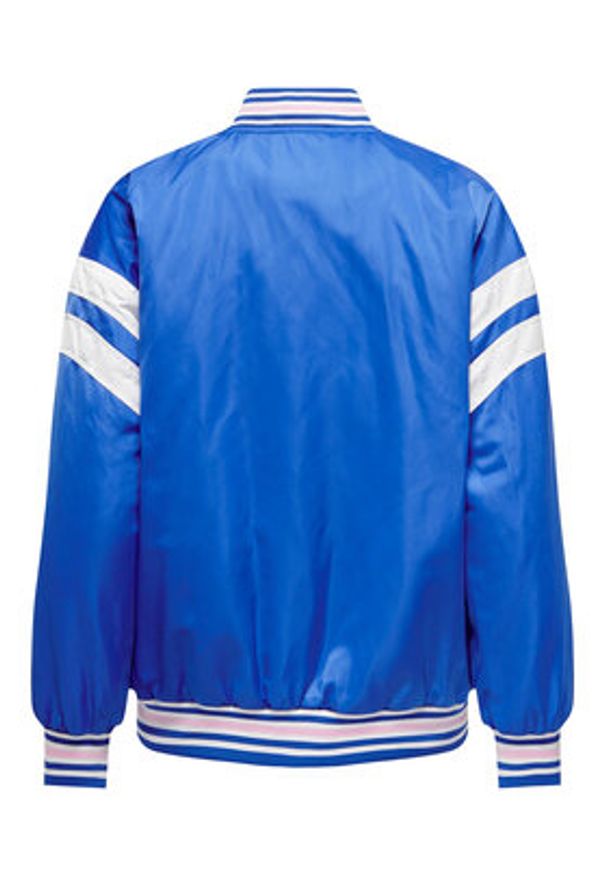 only - ONLY Kurtka bomber 15298664 Niebieski Regular Fit. Kolor: niebieski. Materiał: syntetyk