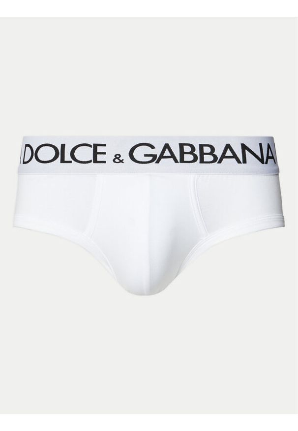 DOLCE & GABBANA - Dolce&Gabbana Komplet 2 par slipów M9D69J ONN97 Biały. Kolor: biały. Materiał: bawełna