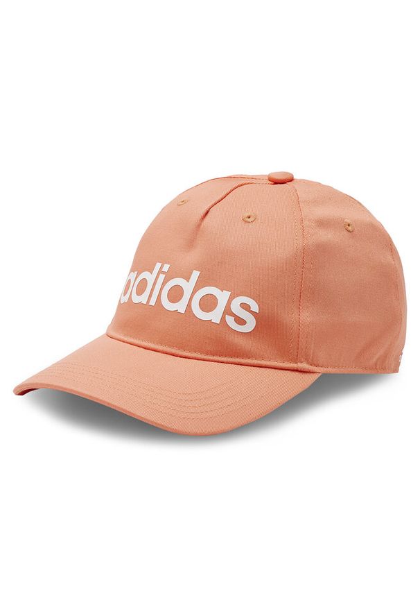 Adidas - Czapka z daszkiem adidas. Kolor: pomarańczowy