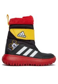 Adidas - Buty adidas Winterplay Disney Mickey Jr IG7189 czarne. Zapięcie: rzepy. Kolor: czarny. Materiał: materiał, guma. Szerokość cholewki: normalna. Wzór: motyw z bajki #7