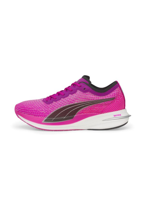 Buty damskie Puma Deviate Nitro. Okazja: na co dzień. Kolor: fioletowy, wielokolorowy, czarny. Sport: bieganie, fitness
