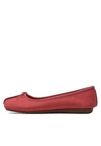Clarks Baleriny Freckle Ice 26176285 Różowy. Kolor: różowy. Materiał: nubuk, skóra #3