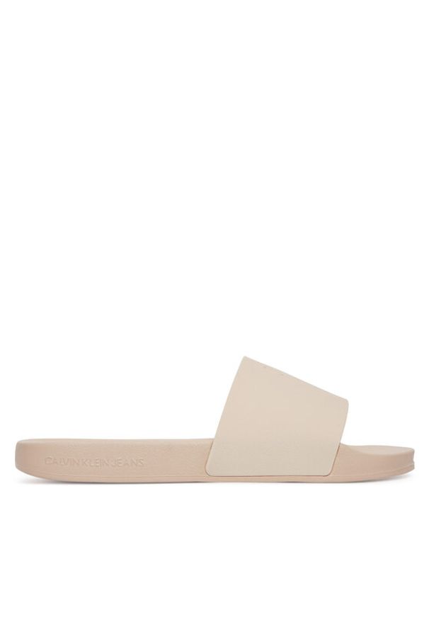Calvin Klein Jeans Klapki Slide Monogram Tpu YW0YW01715 Różowy. Kolor: różowy
