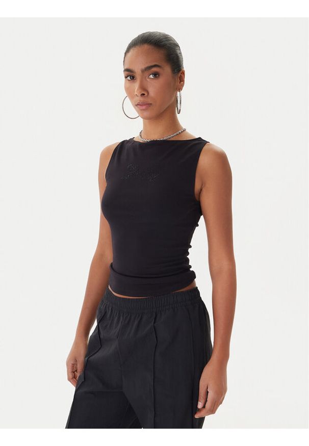 Juicy Couture Top Mia JCWCT225315 Czarny Slim Fit. Kolor: czarny