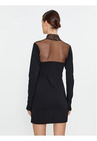 Sisley Sukienka koktajlowa 4V3CLV04F Czarny Slim Fit. Kolor: czarny. Materiał: syntetyk. Styl: wizytowy #3