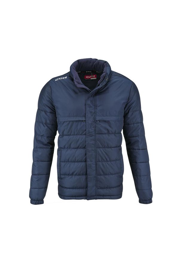 CCM - Pikowana kurtka zimowa - Dorośli - Granatowa - 2XL. Kolor: niebieski. Materiał: puch. Sezon: zima
