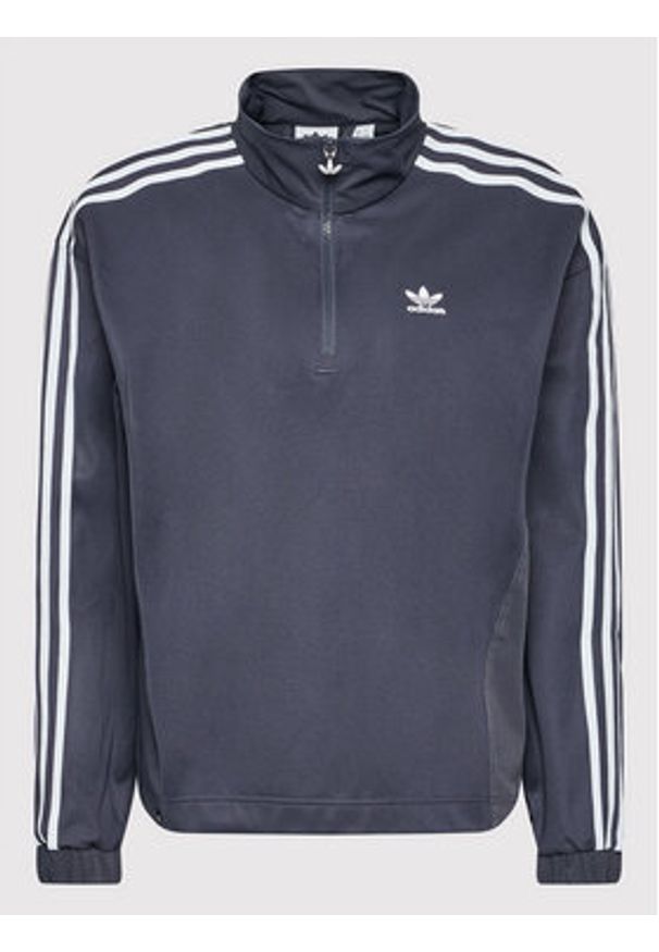 Adidas - adidas Bluza adicolor Classics HC4548 Granatowy Relaxed Fit. Kolor: niebieski. Materiał: bawełna