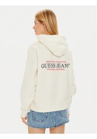 Guess Jeans Bluza W4BQ21 KC811 Beżowy Regular Fit. Kolor: beżowy. Materiał: bawełna #3