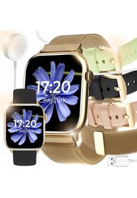 WonderWatch - SMARTWATCH ZEGAREK DAMSKI POWIADOMIENIA ROZMOWY SPORT ZDROWIE CIŚNIENIE PL. Rodzaj zegarka: smartwatch. Styl: sportowy #1