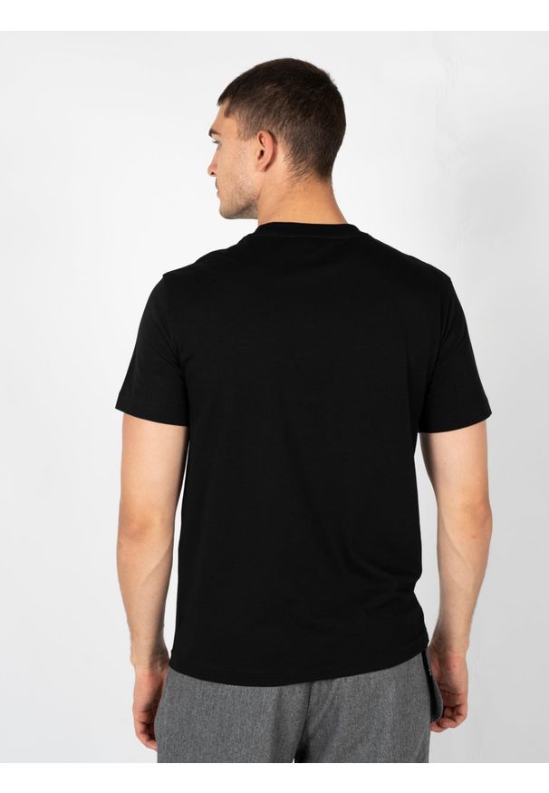 Les Hommes T-Shirt "Skeleton" | LBT1025700P | Mężczyzna | Czarny. Okazja: na co dzień. Kolor: czarny. Materiał: bawełna, elastan. Wzór: nadruk. Styl: casual