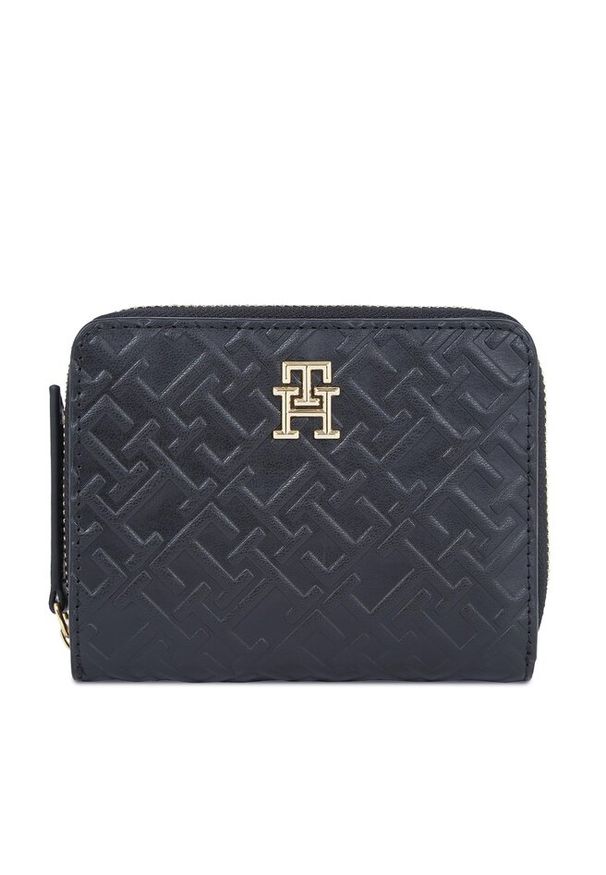 TOMMY HILFIGER - Mały Portfel Damski Tommy Hilfiger. Kolor: czarny
